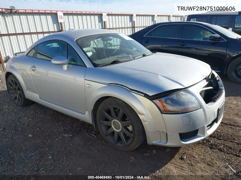 TRUWF28N751000606 2005 Audi Tt 3.2 Quattro