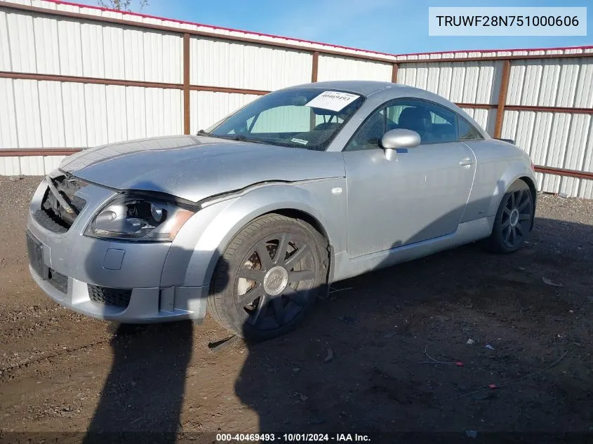 TRUWF28N751000606 2005 Audi Tt 3.2 Quattro