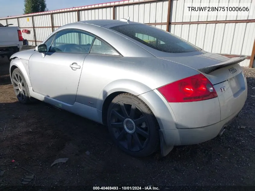 TRUWF28N751000606 2005 Audi Tt 3.2 Quattro