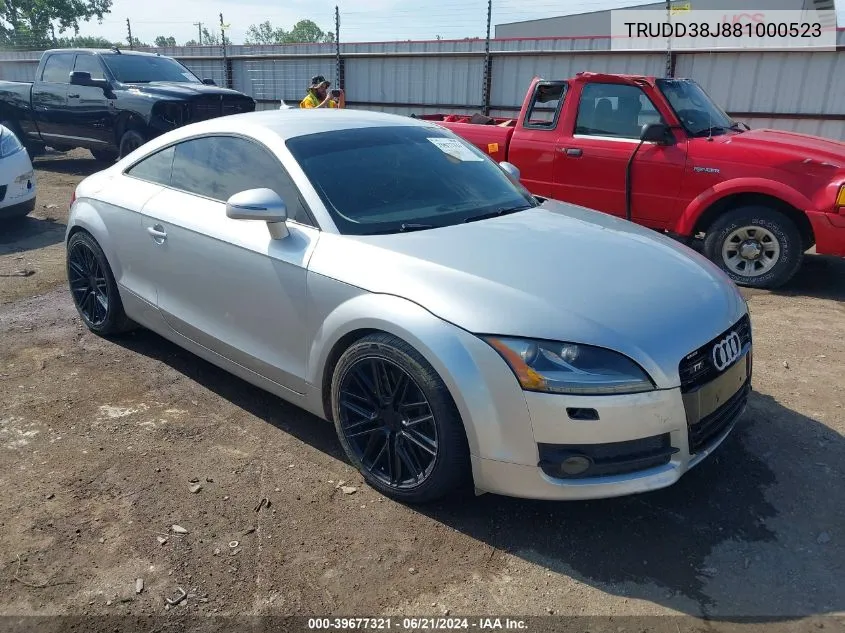 2008 Audi Tt 3.2 VIN: TRUDD38J881000523 Lot: 39677321