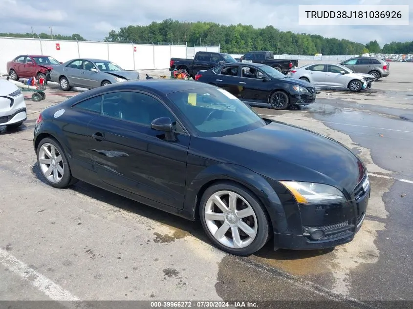 TRUDD38J181036926 2008 Audi Tt 3.2