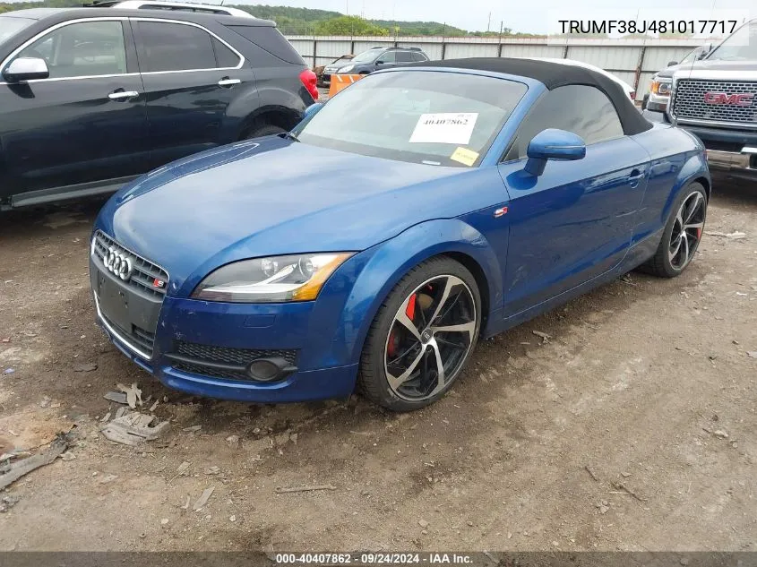 TRUMF38J481017717 2008 Audi Tt 2.0T