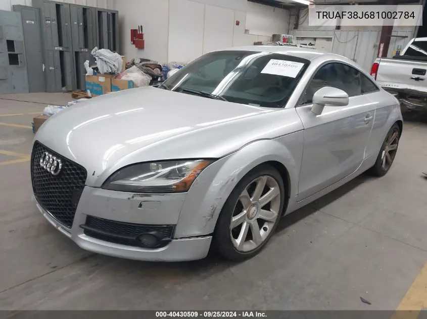 TRUAF38J681002784 2008 Audi Tt 2.0T