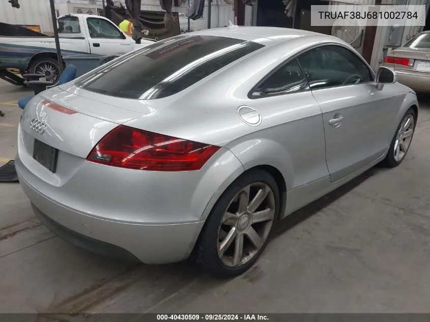 TRUAF38J681002784 2008 Audi Tt 2.0T