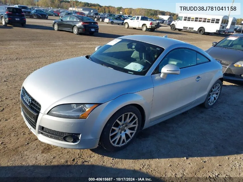 TRUDD38J781041158 2008 Audi Tt 3.2