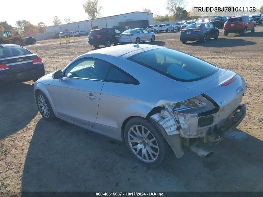 TRUDD38J781041158 2008 Audi Tt 3.2