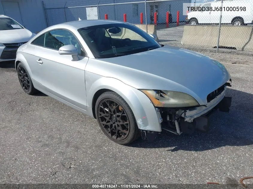 TRUDD38J681000598 2008 Audi Tt 3.2