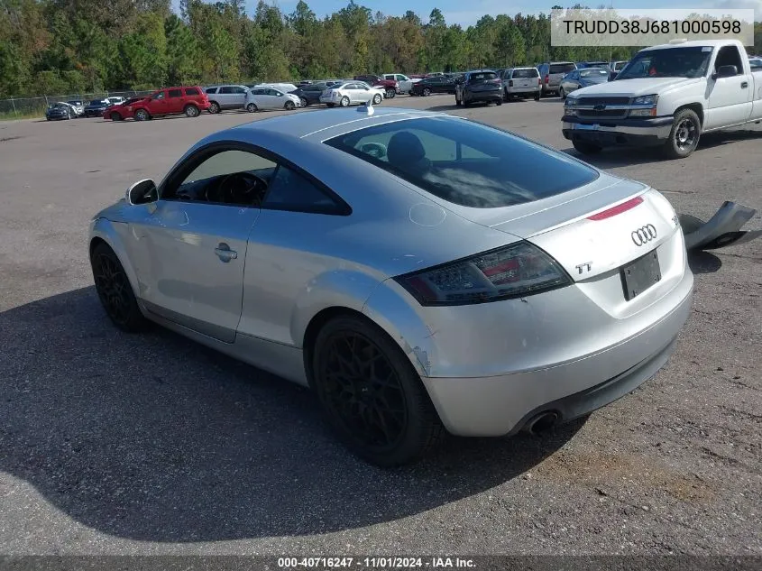 TRUDD38J681000598 2008 Audi Tt 3.2