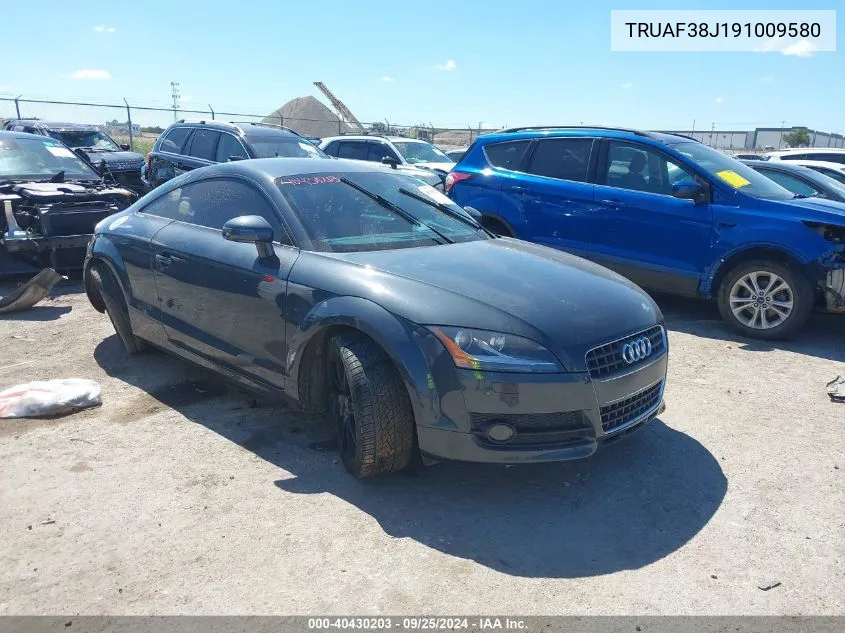 2009 Audi Tt 2.0T VIN: TRUAF38J191009580 Lot: 40430203