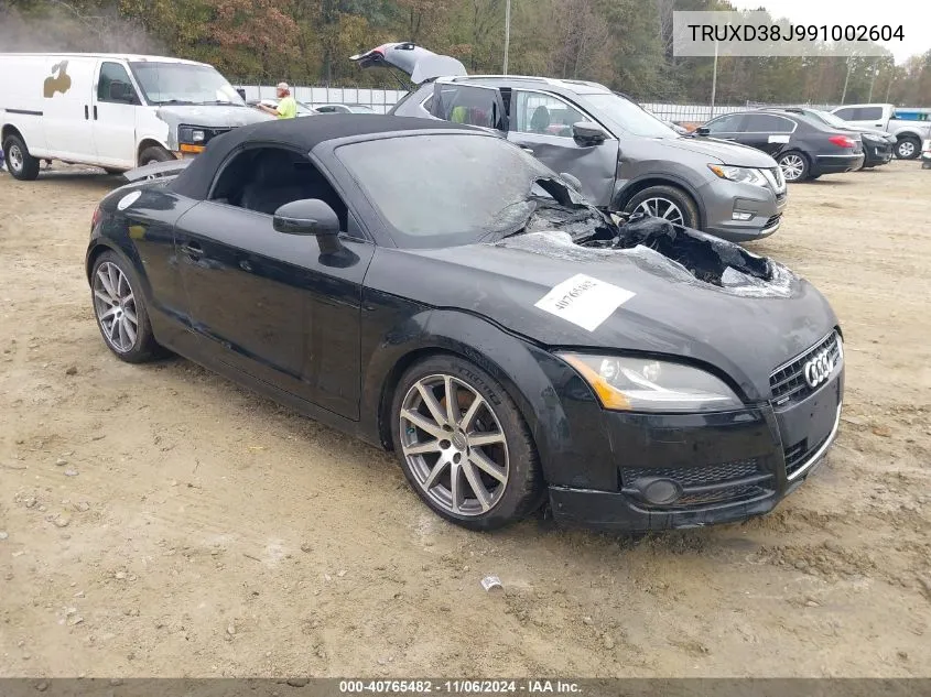 2009 Audi Tt 3.2 VIN: TRUXD38J991002604 Lot: 40765482