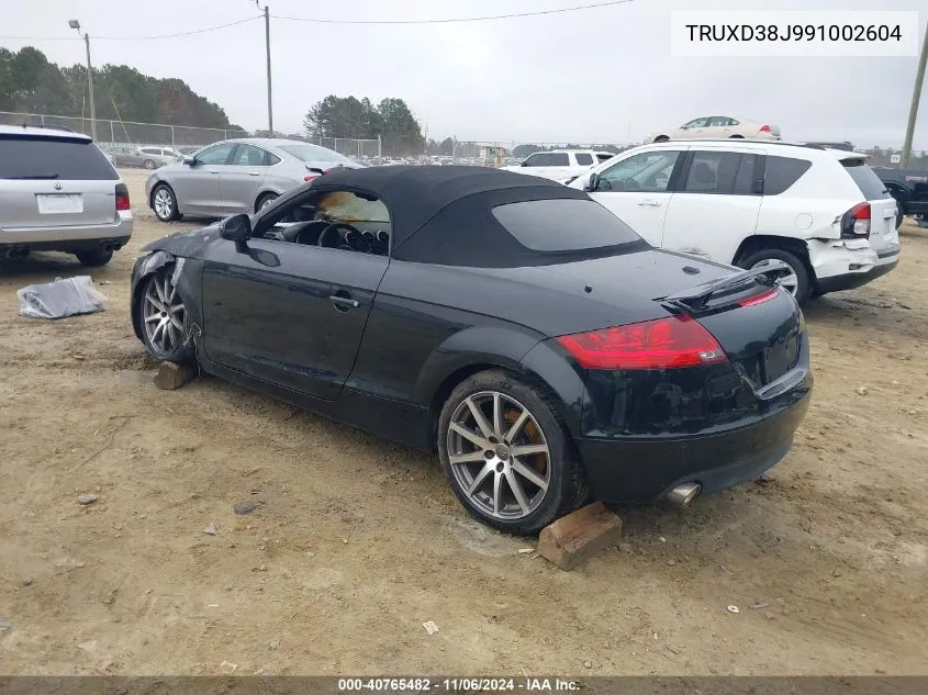 2009 Audi Tt 3.2 VIN: TRUXD38J991002604 Lot: 40765482