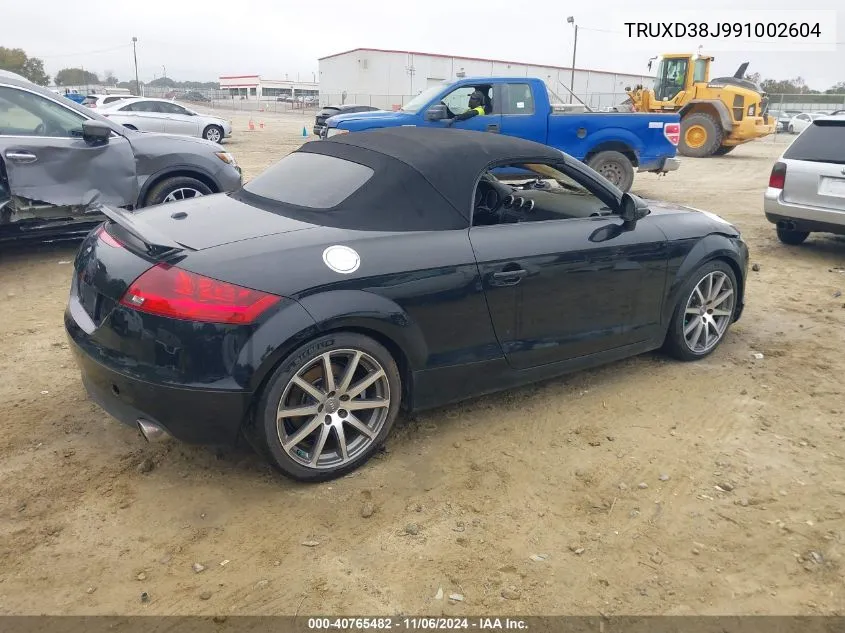 2009 Audi Tt 3.2 VIN: TRUXD38J991002604 Lot: 40765482