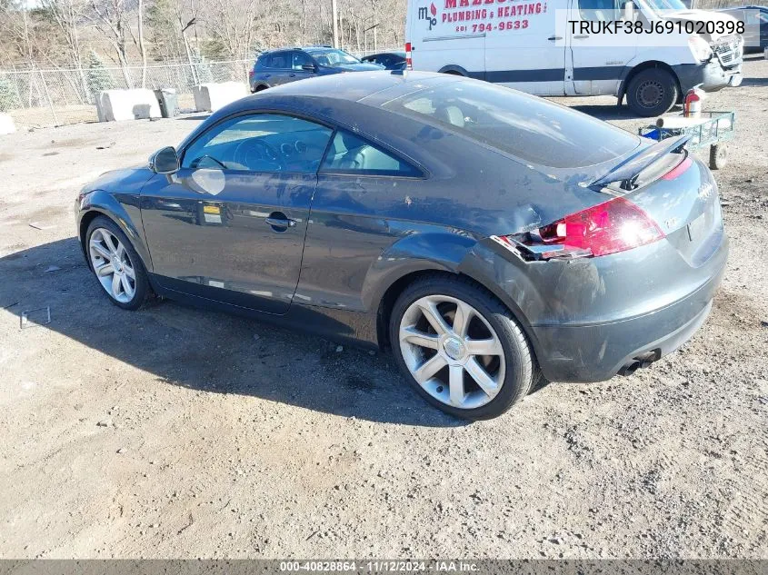 2009 Audi Tt 2.0T VIN: TRUKF38J691020398 Lot: 40828864