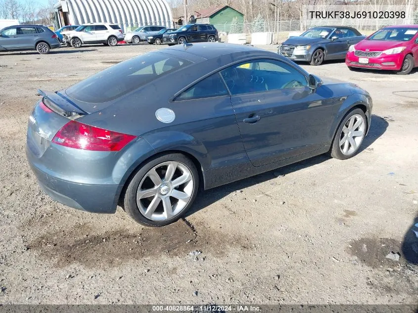 2009 Audi Tt 2.0T VIN: TRUKF38J691020398 Lot: 40828864