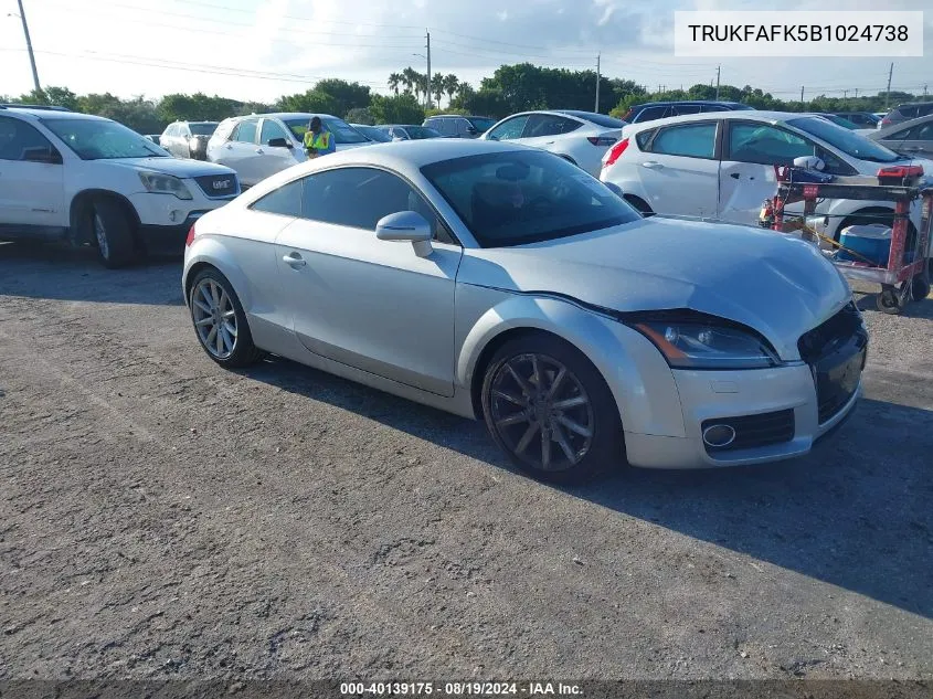 TRUKFAFK5B1024738 2011 Audi Tt 2.0T Premium Plus