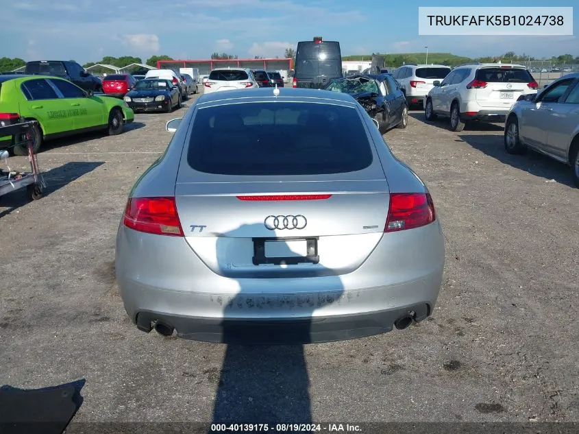 TRUKFAFK5B1024738 2011 Audi Tt 2.0T Premium Plus