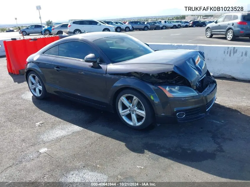 2011 Audi Tt 2.0T Premium Plus VIN: TRUKFAFK0B1023528 Lot: 40643944