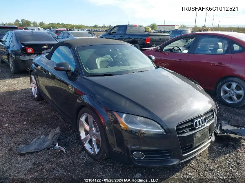 TRUSFAFK6C1012521 2012 Audi Tt