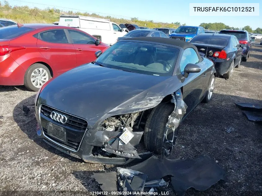 TRUSFAFK6C1012521 2012 Audi Tt