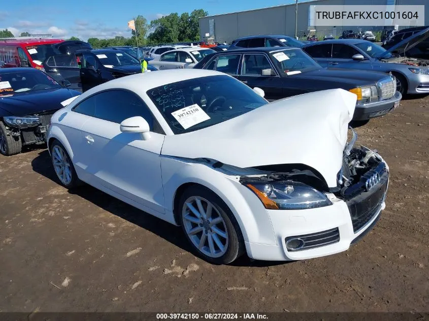 2012 Audi Tt 2.0T Premium Plus VIN: TRUBFAFKXC1001604 Lot: 39742150