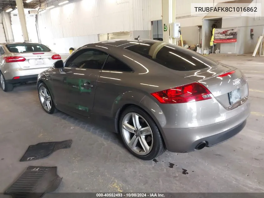 2012 Audi Tt 2.0T Premium Plus VIN: TRUBFAFK8C1016862 Lot: 40552493