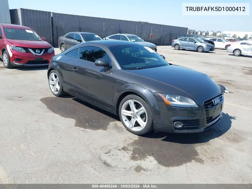 TRUBFAFK5D1000412 2013 Audi Tt 2.0T Premium Plus