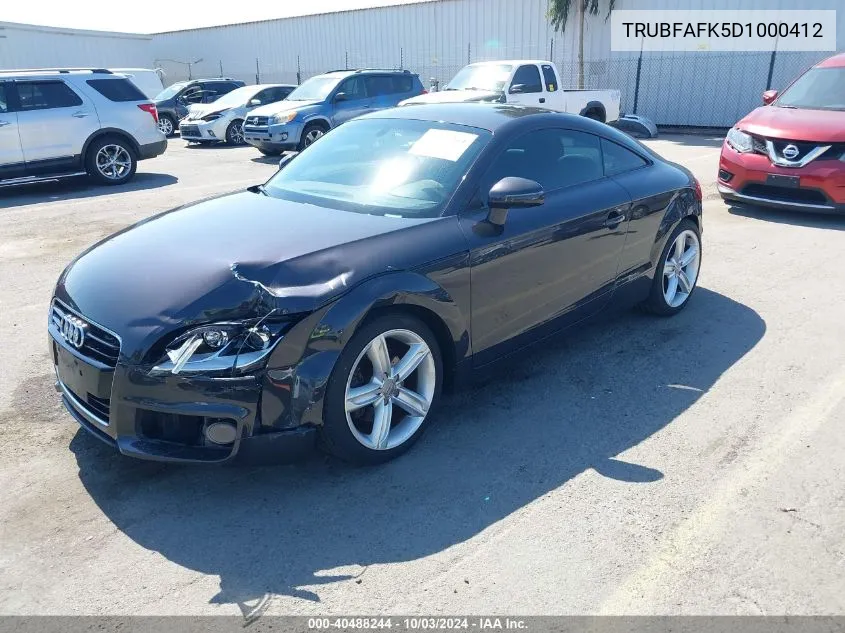 TRUBFAFK5D1000412 2013 Audi Tt 2.0T Premium Plus