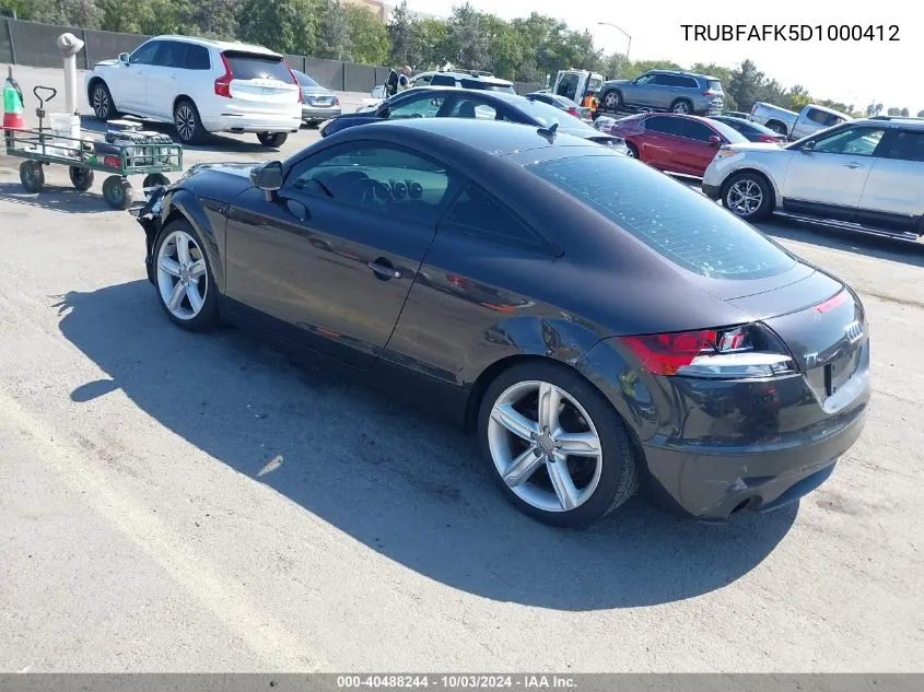 2013 Audi Tt 2.0T Premium Plus VIN: TRUBFAFK5D1000412 Lot: 40488244