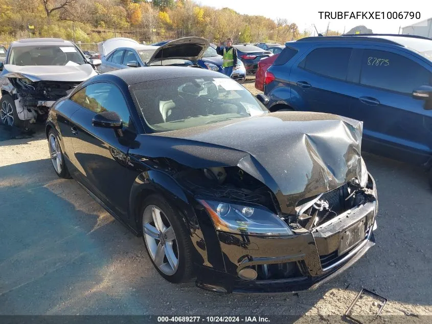 TRUBFAFKXE1006790 2014 Audi Tt 2.0T