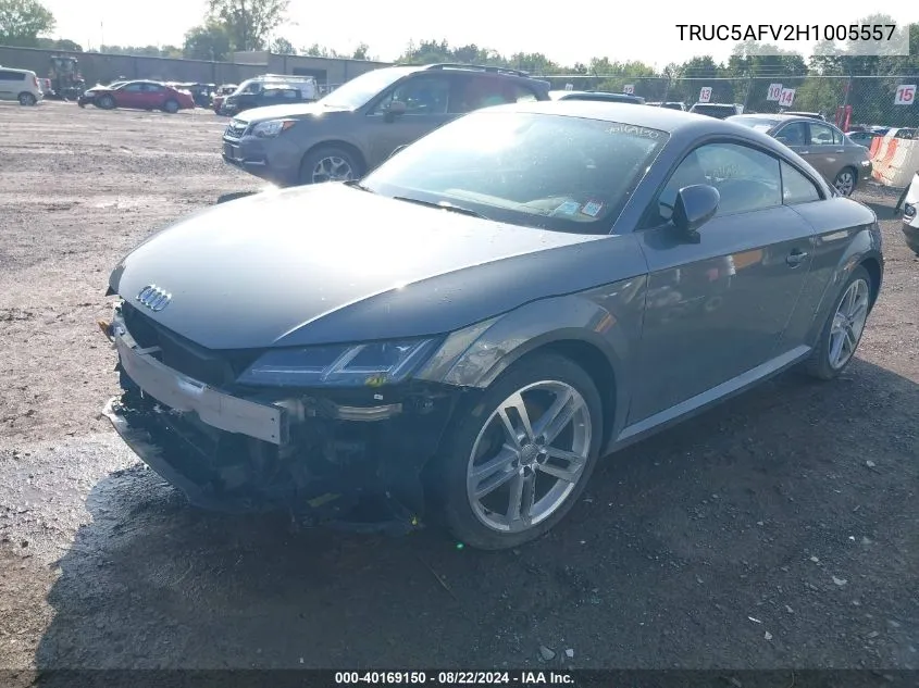 2017 Audi Tt 2.0T VIN: TRUC5AFV2H1005557 Lot: 40169150