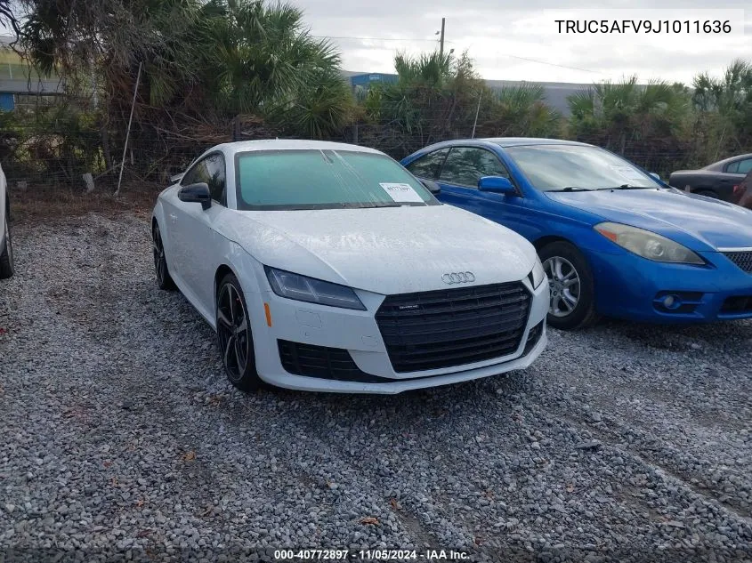 2018 Audi Tt 2.0T VIN: TRUC5AFV9J1011636 Lot: 40772897