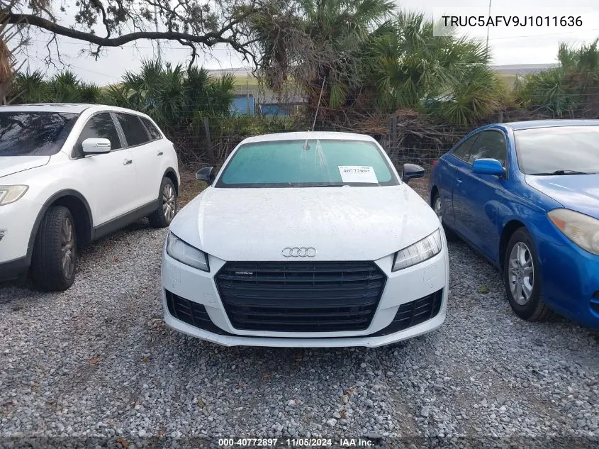 2018 Audi Tt 2.0T VIN: TRUC5AFV9J1011636 Lot: 40772897