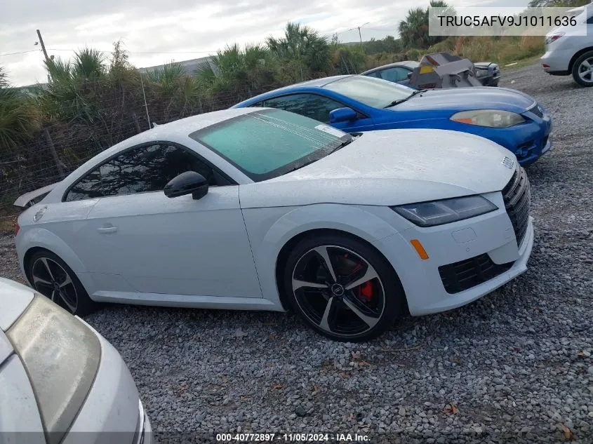 2018 Audi Tt 2.0T VIN: TRUC5AFV9J1011636 Lot: 40772897