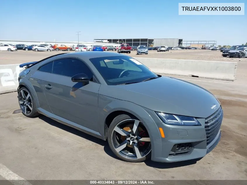 2019 Audi Tt 45 VIN: TRUAEAFVXK1003800 Lot: 40334843