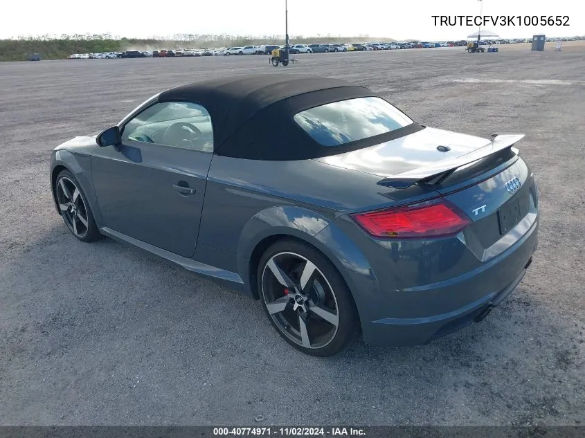 2019 Audi Tt 45 VIN: TRUTECFV3K1005652 Lot: 40774971