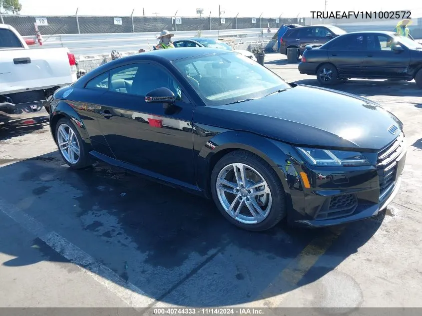 2022 Audi Tt 45 Tfsi Quattro S Tronic VIN: TRUAEAFV1N1002572 Lot: 40744333