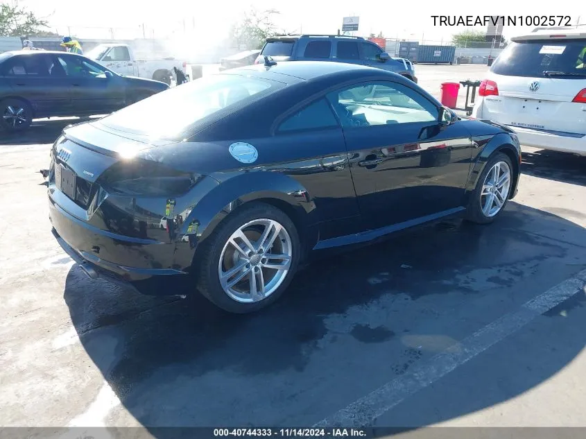 2022 Audi Tt 45 Tfsi Quattro S Tronic VIN: TRUAEAFV1N1002572 Lot: 40744333