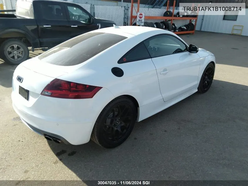 2011 Audi Tts Premium VIN: TRUB1AFK1B1008714 Lot: 30047035