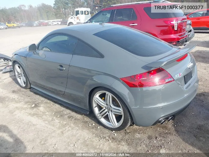 2015 Audi Tts 2.0T VIN: TRUB1AFK5F1000377 Lot: 40882072