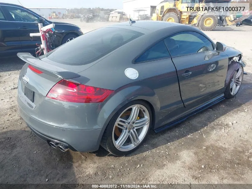 2015 Audi Tts 2.0T VIN: TRUB1AFK5F1000377 Lot: 40882072