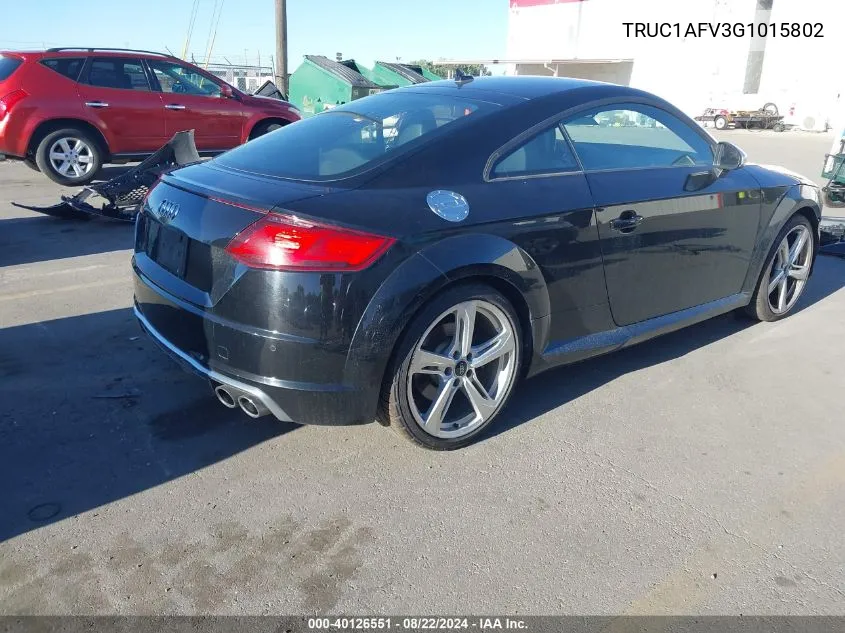 2016 Audi Tts 2.0T VIN: TRUC1AFV3G1015802 Lot: 40126551