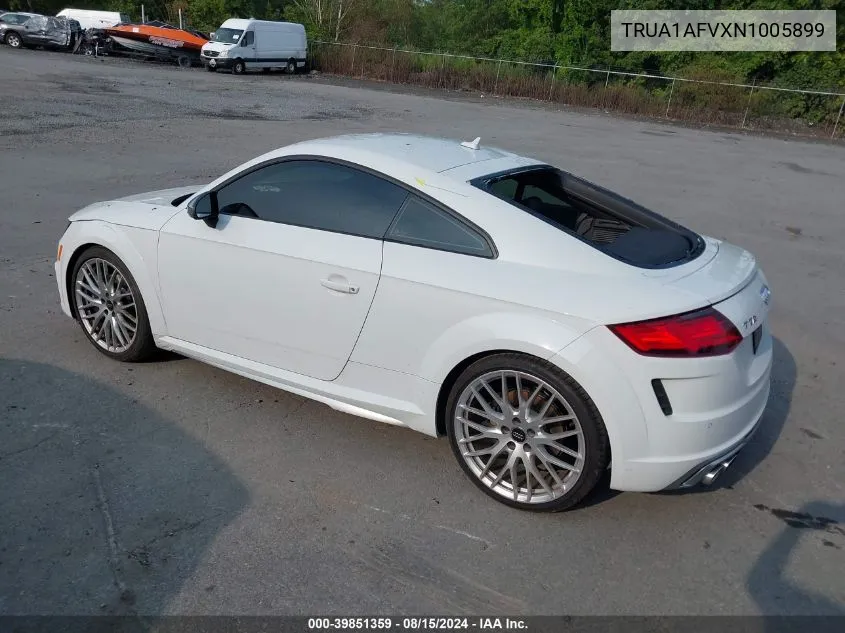 2022 Audi Tts Tfsi Quattro S Tronic VIN: TRUA1AFVXN1005899 Lot: 39851359