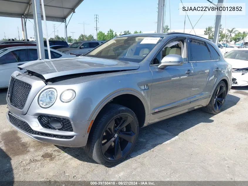 2017 Bentley Bentayga VIN: SJAAC2ZV8HC012852 Lot: 39750418