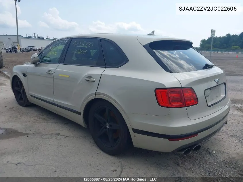 SJAAC2ZV2JC022606 2018 Bentley Bentayga