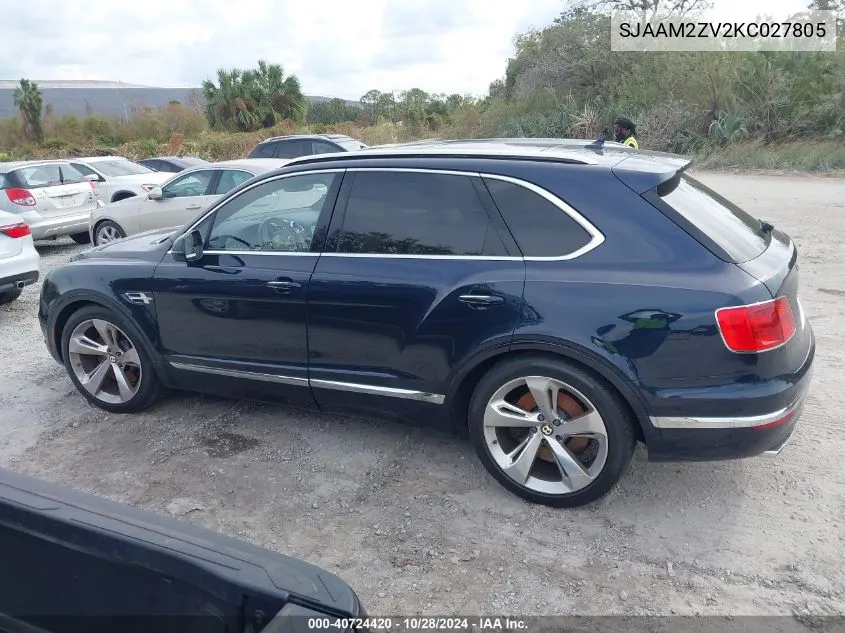 SJAAM2ZV2KC027805 2019 Bentley Bentayga V8