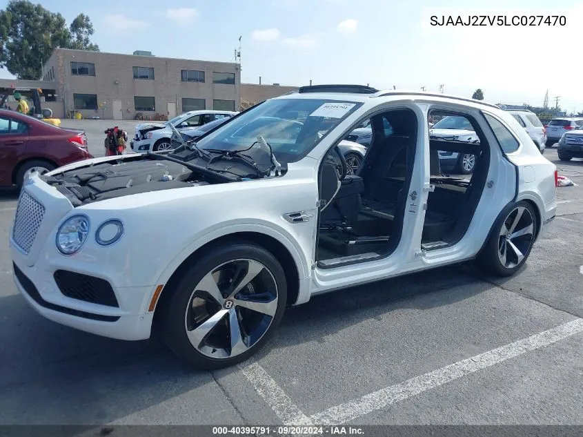 2020 Bentley Bentayga Hybrid VIN: SJAAJ2ZV5LC027470 Lot: 40395791