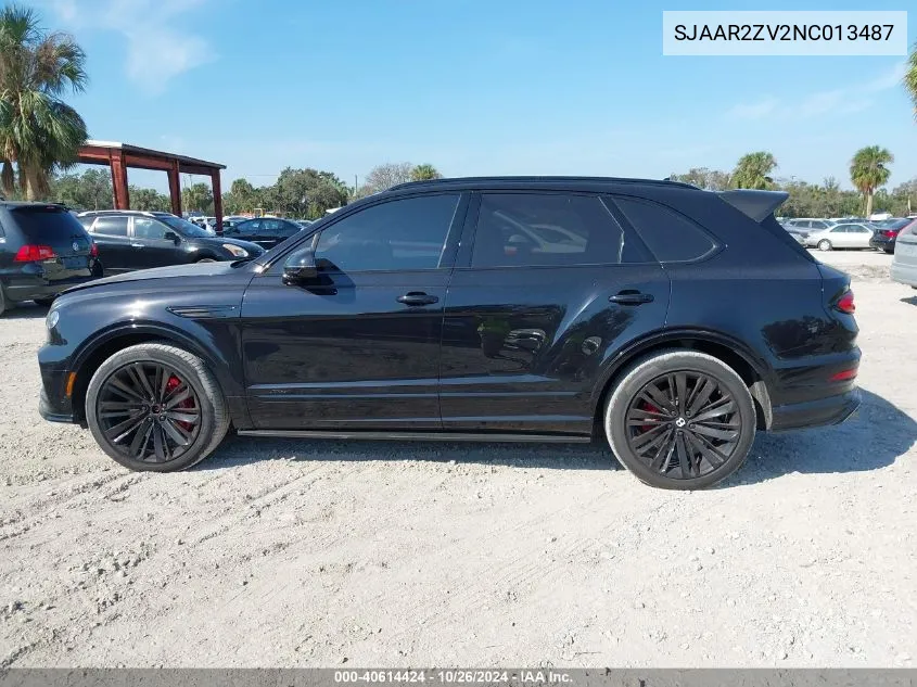 SJAAR2ZV2NC013487 2022 Bentley Bentayga Speed