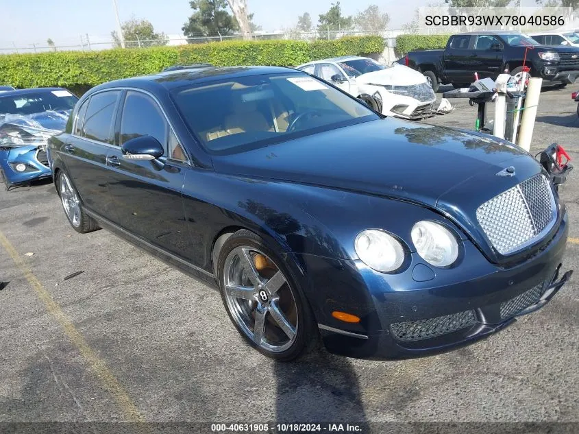 2007 Bentley Continental Flying Spur VIN: SCBBR93WX78040586 Lot: 40631905