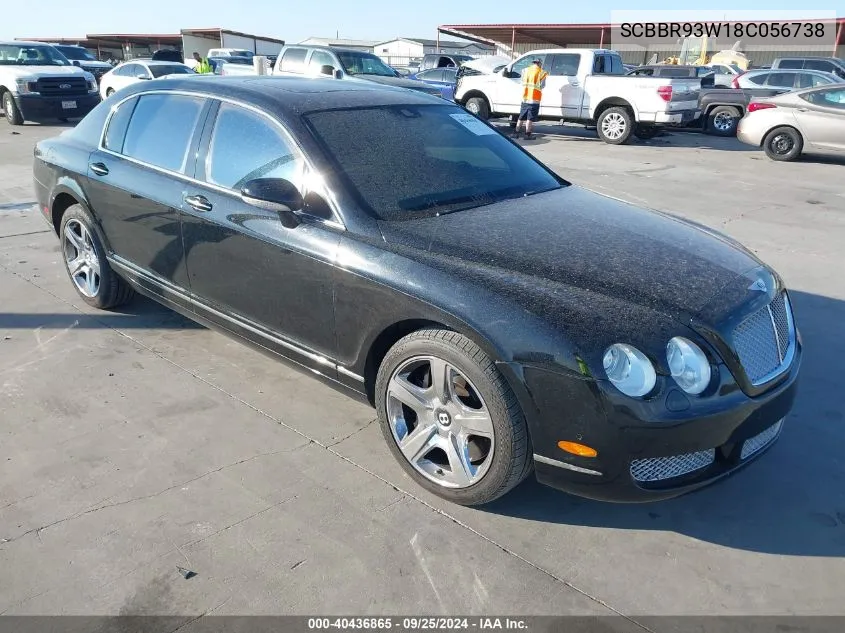 2008 Bentley Continental Flying Spur VIN: SCBBR93W18C056738 Lot: 40436865