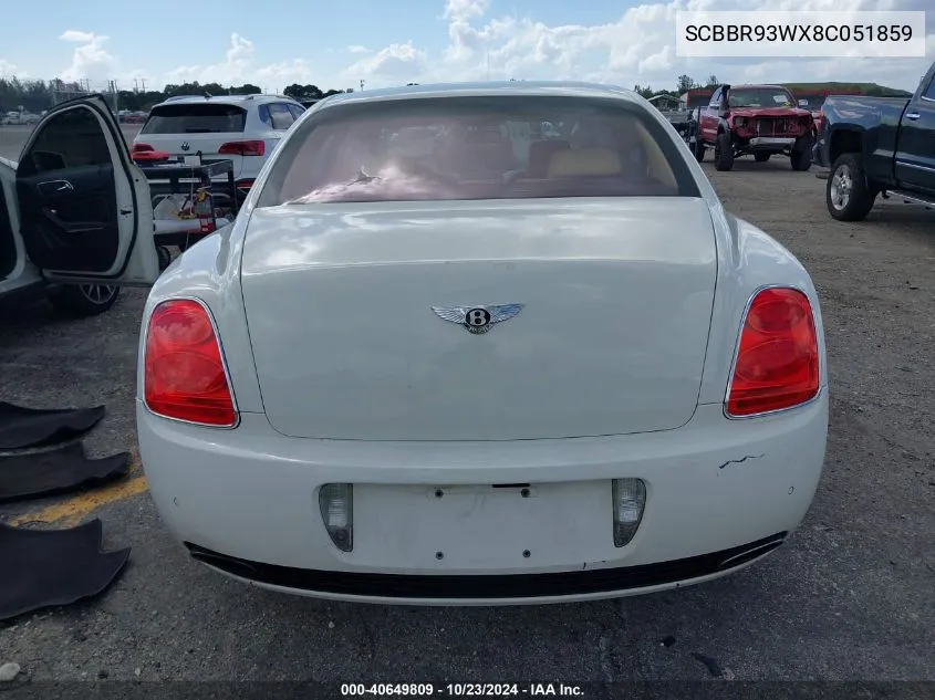 2008 Bentley Continental Flying Spur VIN: SCBBR93WX8C051859 Lot: 40649809